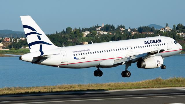 SX-DVX:Airbus A320-200:Aegean Airlines